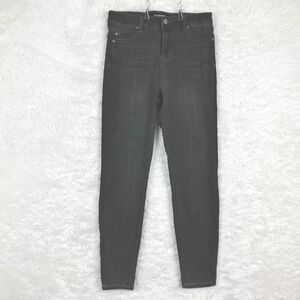 Liverpool Womens Jeans High-Rise Skinny Denim Gray Meteorite Stretch Whiskered 6